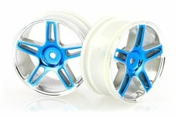 02228A | HSP 1.9" Blue Chrome On Road Rims 2Pcs