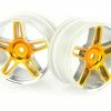 02228B | HSP 1.9" Orange Chrome On Road Rims 2Pcs