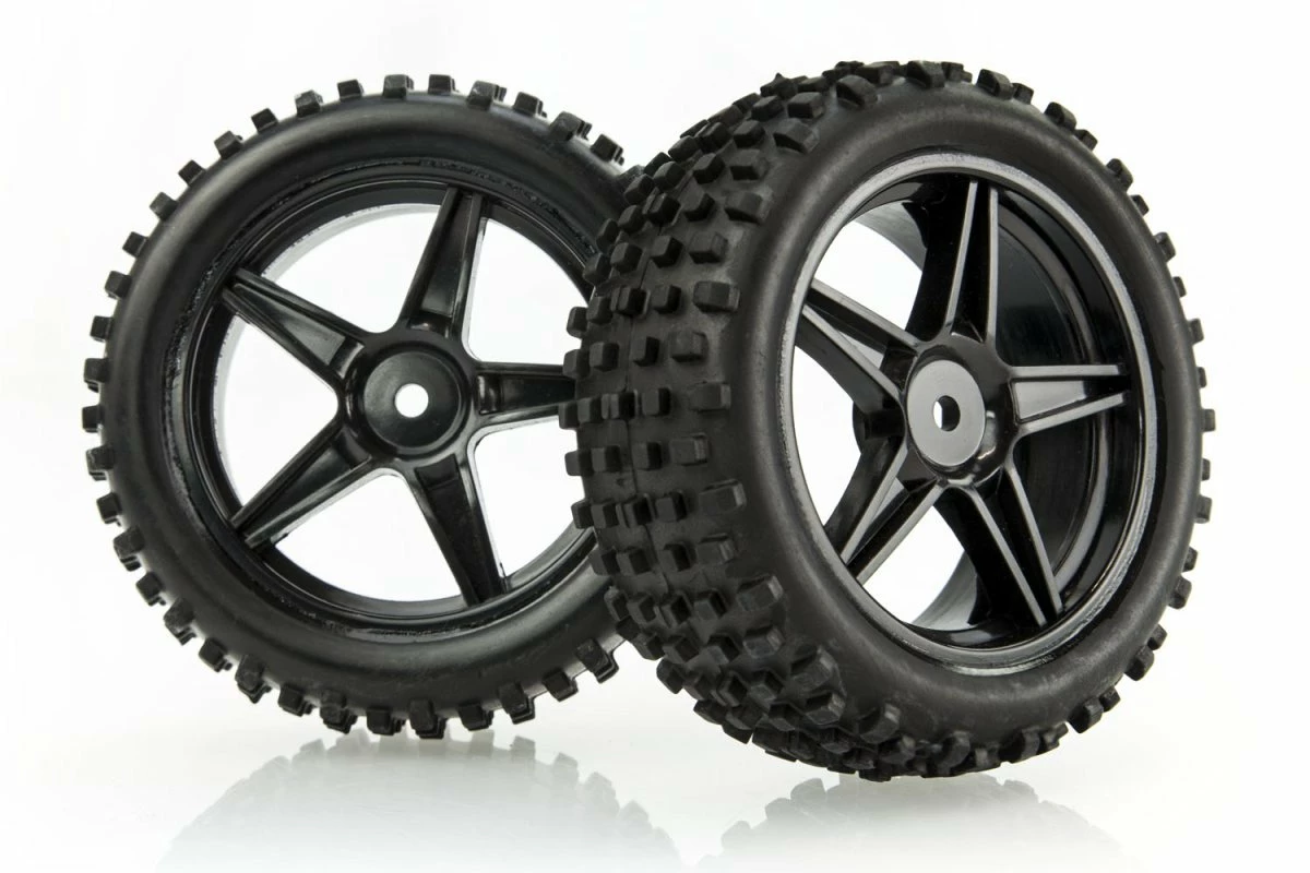 06010 | HSP 2.3" Front Buggy Tyres On Black Rims - Wheels 2Pcs 3 06010 | HSP 2.3" Front Buggy Tyres On Black Rims - Wheels 2Pcs
