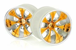 08008B | HSP 3.1" Orange Chrome Truck Rims 2Pcs