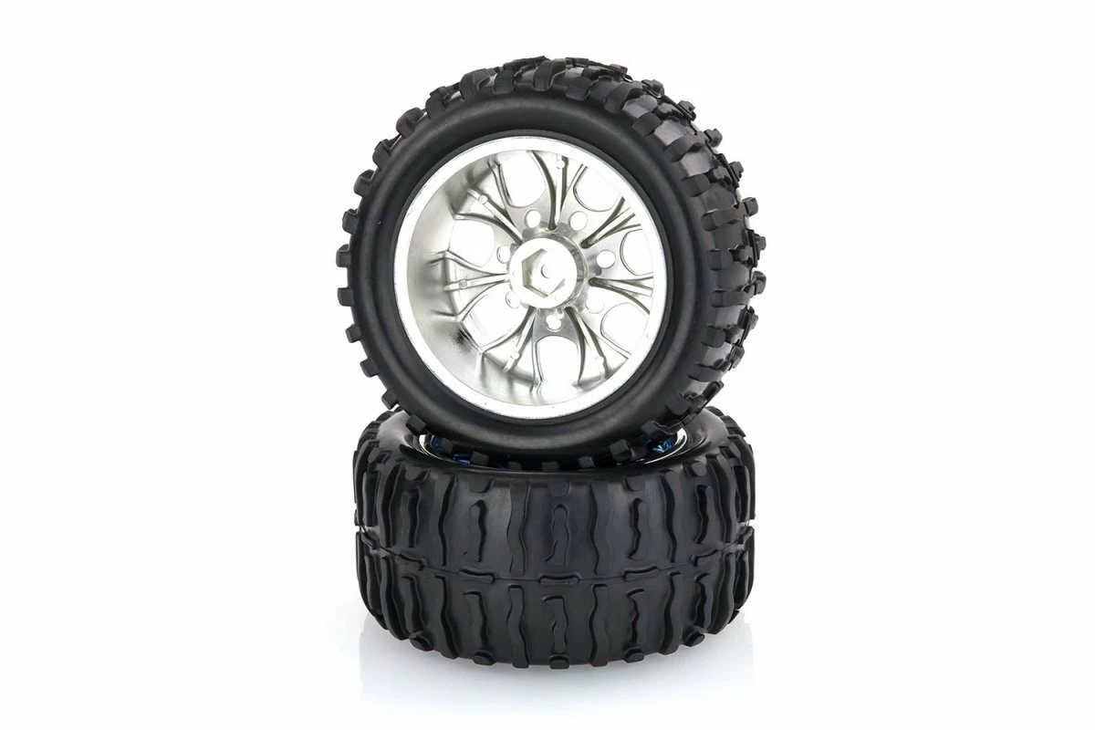 08010A | HSP 2.8" Off Road Tyres On Blue Chrome Rims - Wheels 2Pcs 5 08010A | HSP 2.8" Off Road Tyres On Blue Chrome Rims - Wheels 2Pcs - Image 3