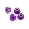 102049A | HSP 4mm Purple Aluminium Flanged Nyloc Nuts 4Pcs