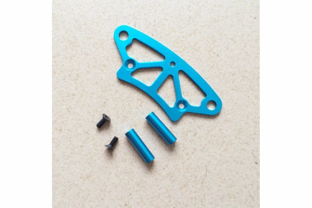 102058 | HSP Blue Aluminium Front Bumper Upper Plate 3 102058 | HSP Blue Aluminium Front Bumper Upper Plate