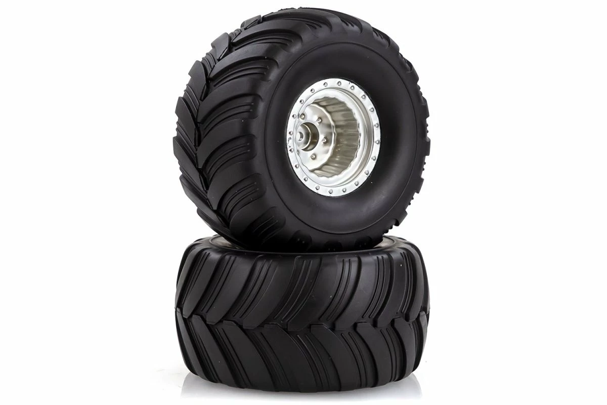 11215B | HSP 2.2" Crusher Off Road Tyres On Chrome Rims - Wheels 2Pcs 4 11215B | HSP 2.2" Crusher Off Road Tyres On Chrome Rims - Wheels 2Pcs - Image 2