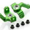 680002C | HSP RC4/Kulak Green Aluminium Steering Hubs 2Pcs W/ Bushes