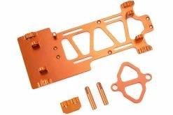 680013 | HSP Kulak Orange Aluminium Chassis W/ Battery Mount