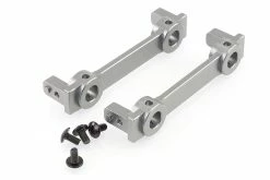 680026 | HSP RC4 Gunmetal Aluminium Front & Rear Bumper Mounts W/ Screws