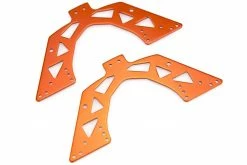 68002 | HSP Kulak Orange Aluminium Side Chassis Rails 2Pcs