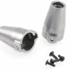 680040 | HSP RC4 Gunmetal Aluminium Rear Axle Covers 2Pcs W/ Screws