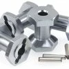 68105 | HSP RC4 Gunmetal Aluminium Wheel Hexes W/ Pins
