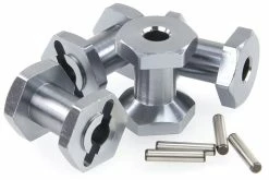 68105 | HSP RC4 Gunmetal Aluminium Wheel Hexes W/ Pins