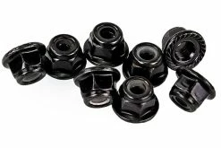70129 | HSP 4mm Flanged Serrated Nyloc Wheel Nuts 8Pcs