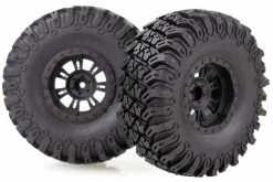 70527 | HSP 2.2" Soft Off Road Tyres On Black Rims - Glued Wheels 2Pcs