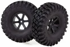 70624 | HSP 1.9" Boxer Soft Off Road Tyres On Black Rims - Wheels 2Pcs