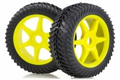 81035A | HSP 2.8" Off Road Tyres On Yellow Rims - Wheels 2Pcs