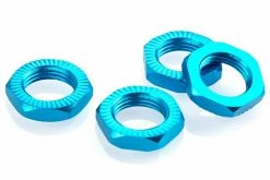 81212A | HSP Blue Aluminium 12mm (17mm Hex) Serrated Wheel Nuts 4Pcs