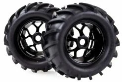 83005 | HSP 3.5" Off Road Tyres On Black Rims - Wheels 2Pcs