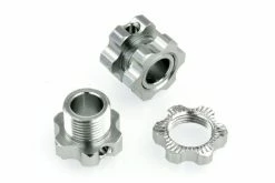 85711 | HSP Gunmetal Aluminium 17mm Hex Adapters W/ Wheel Nuts