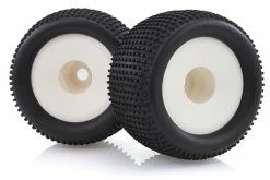 86722 | HSP 3.3" Off Road Tyres On White Rims - Wheels 2Pcs