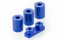 990007 | HSP Dark Blue Aluminium Servo Mounts 4Pcs