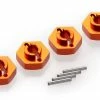 P620022 | HSP Orange Aluminium 12mm Wheel Hexes 4Pcs W/ Pins -HSPoutlet store HSP P620022 00 1200x800 1